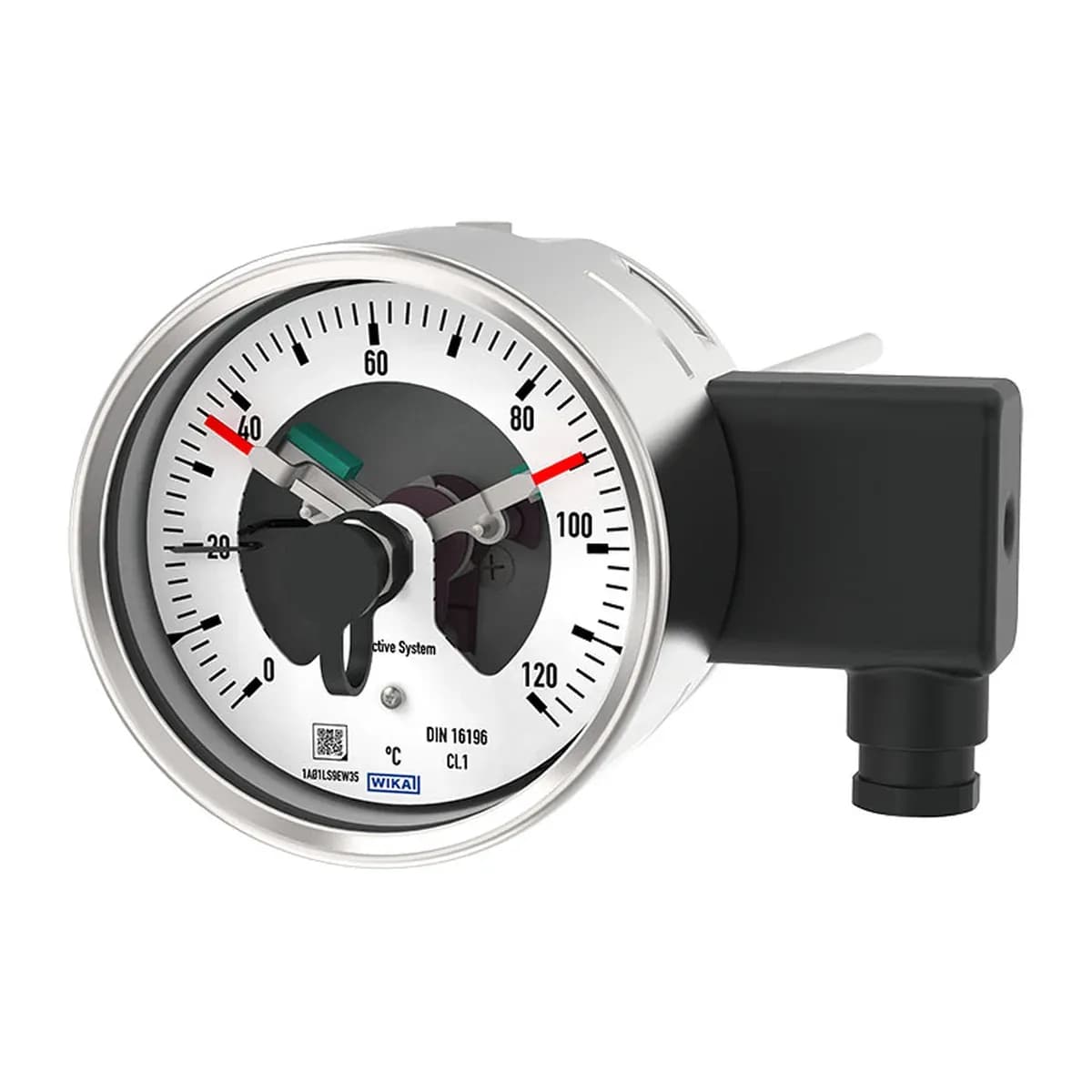 Thermometers with switch contacts